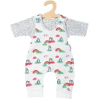 Heless Poppenkledingset Pinguïn Wit/grijs Mt 28-35 Cm 2-delig