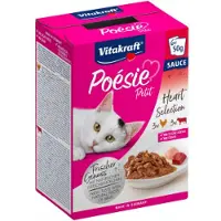 Vitakraft Poésie Petit Heart Selection natvoer kat (6 x 50 g) 3 verpakkingen (18 x 50 g)