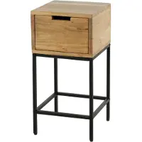 AnLi Style Nachtkastje XS flat (Naturel, 30x60x30cm)