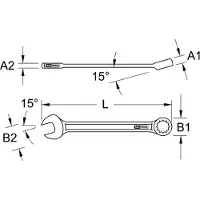 Ks Tools 964.0117 9640117 Ring-steeksleutel Sleutelbreedte (metrisch) 17 mm