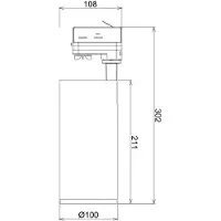 Deko-light Lucea 30 707122 230V-railsysteem lamp LED vast ingebouwd 30 W LED Energielabel: F (A - G) Verkeerswit (RAL 9016)