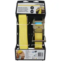 Dunlop Spanband met Ratel - Haak - 5 M - tot 1000 KG - Geel
