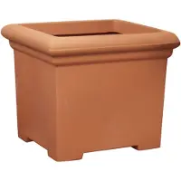 Prestige Grote vierkante 400l terracotta plantenbak bloempot
