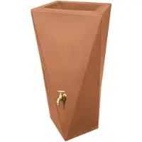 Prestige Regenton manhattan twist terracotta 250L incl. messing kraantje