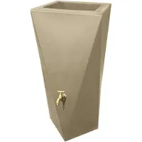 Prestige Regenton manhattan twist zandkleur 250L incl. messing kraantje