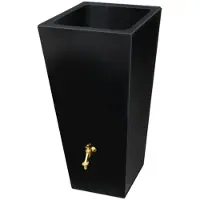 Prestige Regenton manhattan zwart 200L incl. messing kraantje