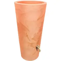 Prestige Regenton manhattan rond gewassen terracotta 160L incl. messing kraantje