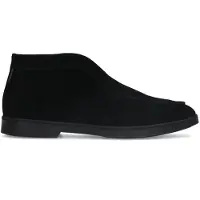 Manfield Zwarte suède boots | Maat 44