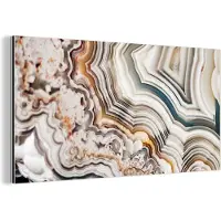 MuchoWow Wanddecoratie Metaal - Aluminium Schilderij Industrieel - Edelsteen - Marmer - Natuur - Abstract - 120x60 cm - Dibond - Foto op aluminium - Industriële muurdecoratie - Voor de woonkamer/slaapkamer