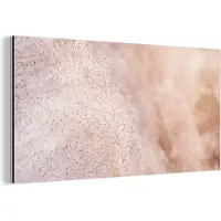 MuchoWow Wanddecoratie Metaal - Aluminium Schilderij Industrieel - Pampasgras - Structuur - Planten - Natuur - 120x60 cm - Dibond - Foto op aluminium - Industriële muurdecoratie - Voor de woonkamer/slaapkamer
