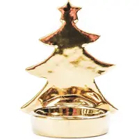 Housevitamin Kerstboom Waxinehouder-7x6x8 cm-Goud