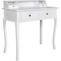 vidaXL Kaptafel Femke met lades wit
