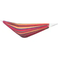 Viking Choice Hangmat - 200x150 cm - polyester/katoen - rood