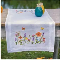 Vervaco - Loper kit - Lavendel en veldbloemen - PN-0199508 - Borduren - Borduurpakket - Borduurpakket volwassenen - Borduurpakket kind