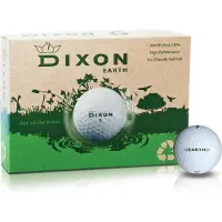 Dixon Golfbal Earth - De milieuvriendelijke golfbal, 100% gerecycled en Recyclebare Golfbal - 1 dozijn - 12 Golfballen