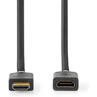 Nedis HDMI verlengkabel - HDMI2.0 (4K 60Hz + HDR) / zwart - 1 meter