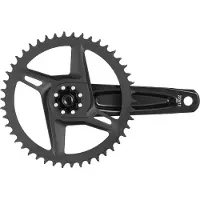 Sram Rival AXS DUB Wide 46 Tanden 1x12V Vermogensmeter Quarq Crankset (zonder doos) Zwart