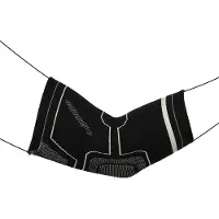 Avento Elleboog Compressie Bandage - Zwart/Zilvergrijs - S/M