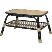 Bloomingville Loue Bijzettafel, Zwart, Rotan