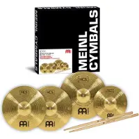 Meinl HCS1314+10S Cymbals HCS Bonus Pack 10/13/14 + 5A Sticks Bekkenset