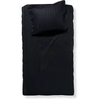 Damai Dekbedovertrek Linea Black Onyx Satijn-140 x 200 / 220 cm | 1-Persoons