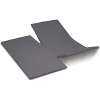 Cinderella Dubbele Split Topper Hoeslaken Anthracite (Satijn)-180 x 200 cm