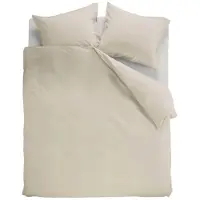 Beddinghouse Dekbedovertrek Organic Basic Zand Katoen-140 x 200 / 220 cm | 1-Persoons