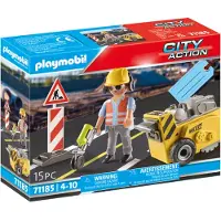 Playmobil City Action bouwvakker met randensnijder - 71185