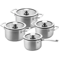 Ducq Pannenset Stainless-Steel (4-Delig)