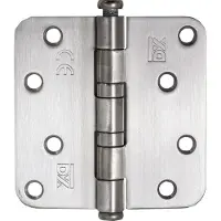 Dulimex DX Kogellagerscharnier 89x89 mm ronde hoek rvs