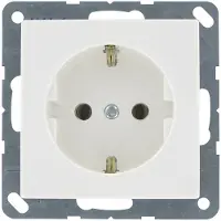 JUNG AS500 wandcontactdoos RA inbouw Glanzend wit
