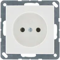 JUNG AS500 wandcontactdoos inbouw Glanzend wit