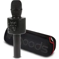 Auronic Karaoke Microfoon - Voor Kinderen en Volwassenen - Bluetooth - Draadloos - met Speaker - Zwart