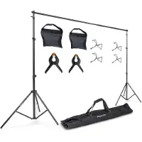Auronic Achtergrondsysteem - Complete Set - Zonder Doek - Verstelbaar - 300 x 260cm