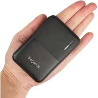 Auronic Powerbank - 10.000 mAh - 4 Poorten - 2.4A USB/Micro-USB/USB-C - Incl. Kabel - Zwart
