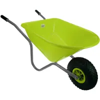 Talentools Kinderkruiwagen lime/grijs metaal/kunststof Talen Tools