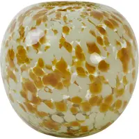 Light & Living Light&living Vaas Ø21x18,5 cm LOUKA glas geel