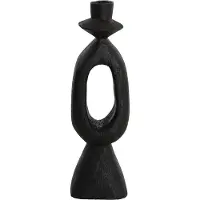 Light & Living Light&living Kandelaar 11x11x36 cm DJANGO hout mat zwart