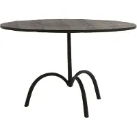 Light & Living Salontafel Ø64x39 cm SAMOA mat zwart (Zwart, 64x64x39 diameter: 64cm)