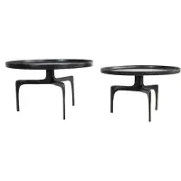 Light & Living salontafel pano set van 2 75x75x44cm -