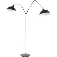 Light & Living Vloerlamp 2L 140x31x180 cm ORION mat zwart