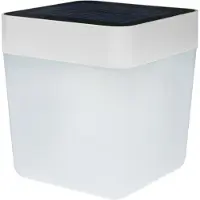 Lutec Tafelkubus, grondverlichting voor buiten, wit, polycarbonaat (PC), synthetisch materiaal, IP44, geschikt voor tuin en straat, energieklasse III