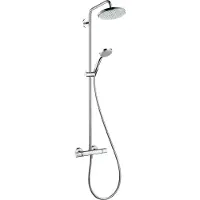 Hansgrohe Croma showerpipe 220 1jet met thermostaat chroom