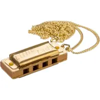 Hohner Little Lady verguld met gouden ketting