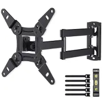 Auronic TV Beugel - Draaibaar en Kantelbaar - 13 tot 42 inch - Tot 20 KG - Zwart