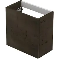 Ink Contra/Enter Fonteinonderkast 40x22cm Push-to-open - Fineer Chocolate - 8718835131739 - Wastafels, Fonteinen, Fonteinonderkasten
