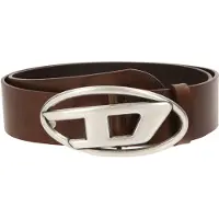 Diesel Riem chocoladebruin / zilver