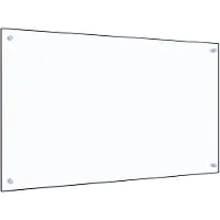 vidaXL Spatscherm keuken 100x60 cm gehard glas transparant