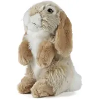 KEYCRAFT Living Nature - Knuffel - Konijn - Hangoorkonijn - Bruin - 21 cm