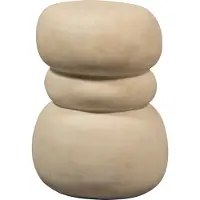 Woood Yvo Bijzettafel - Fiber Clay - Naturel - 47x37x35